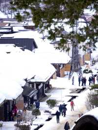【福島×大内宿】茅葺き屋根屋根に積もる雪景色に感動