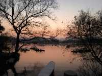 Sunset around West lake, Hangzhou