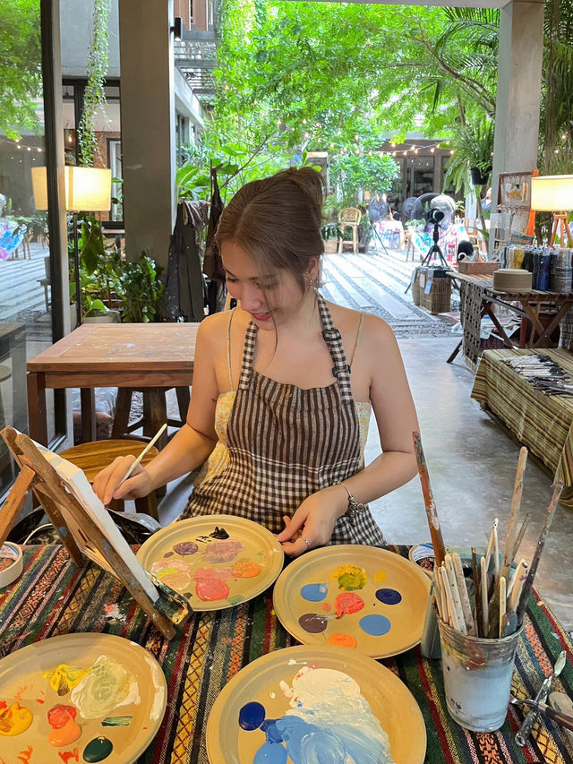 BKK Hobby 📍 Taiban cafe คาเฟ่วาดภาพ 🎨