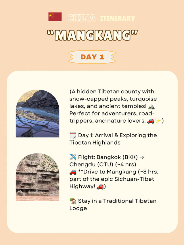 Mangkang itinerary 