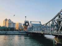 天津•海河，大光明橋，解放橋，世紀鐘，津灣廣場