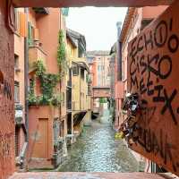 🏛️ “Where Red Brick Breathes: A Pause in Piazza Maggiore”