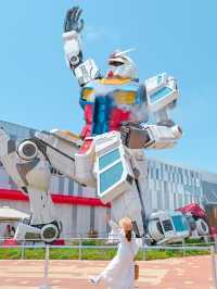 【大阪・万博】ミャクミャクを見守るガンダム様💙❤️