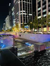 A beautiful river in Cheonggyecheon