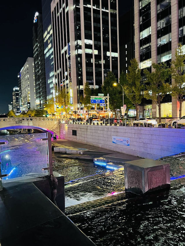 A beautiful river in Cheonggyecheon