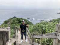 🌊 大石鼻山步道｜花蓮最美海堤木棧道，輕鬆登頂看海 