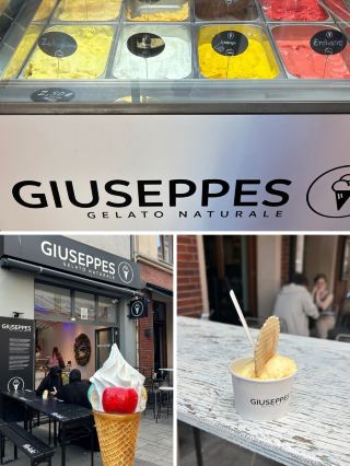 [Girls' Trip to Düsseldorf] Perfect for a break during your city stroll! Delicious natural gelato at the market!
