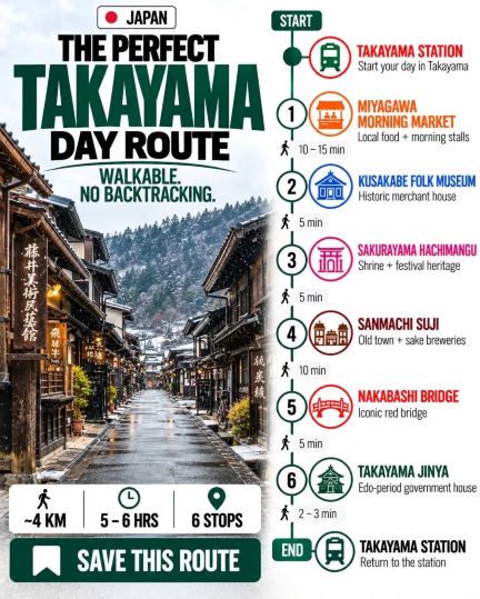 🇯🇵 TAKAYAMA IN ONE DAY WITHOUT BACKTRACKING 👀