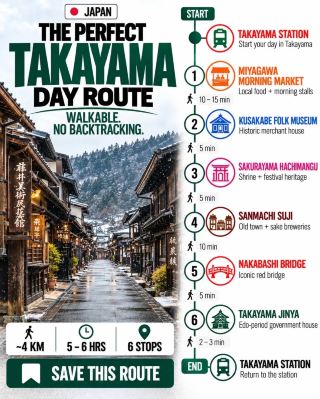 🇯🇵 一天之內不走回頭路遊遍高山 👀