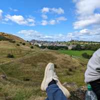 Amazing view over Edinburgh from Arthur's seat