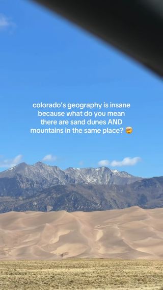 Colorado’s wild: sand dunes AND mountains side‑by‑side 🤯