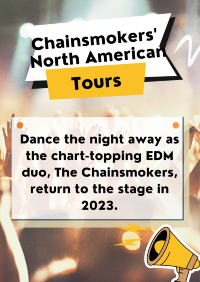 The Chainsmokers' North American Tours 
