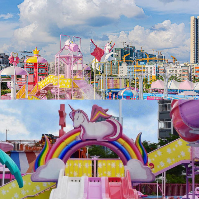 寶貝們一定不能錯過的粉色系夢幻水上樂園