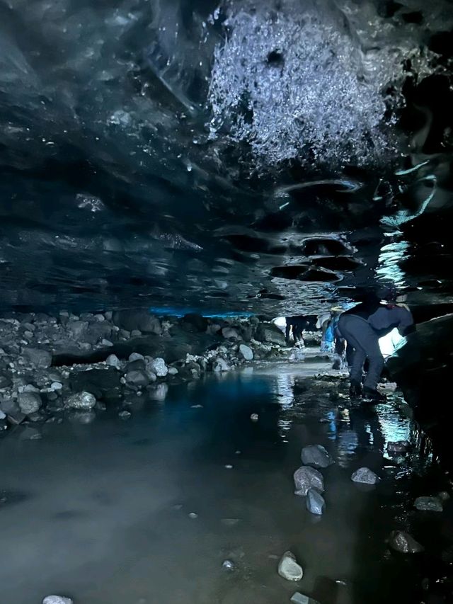 Glacier Adventure Blue Iceland Cave Check-in ❤️