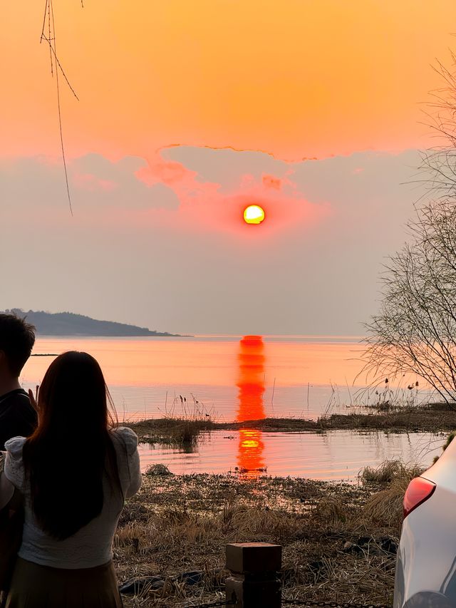 西山島的浪漫，日落佔一半～