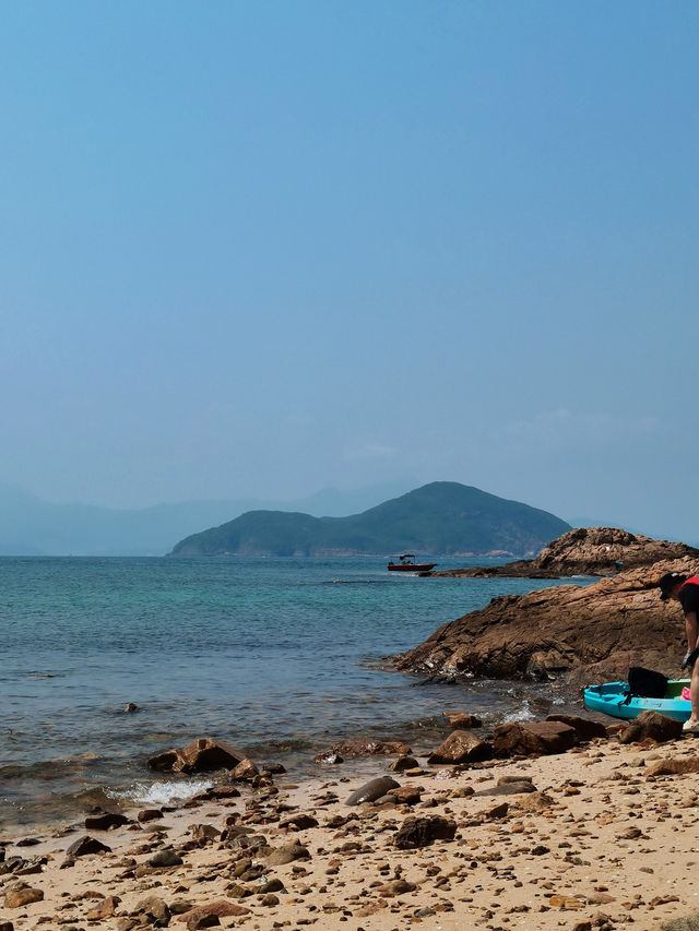 🏄‍♀️香港綠蛋島劃獨木舟，超刺激！