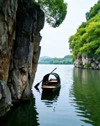江南第一水石盆景｜崖壁奇絕、洞幽水秀｜乘烏篷船遊千年山水盆景