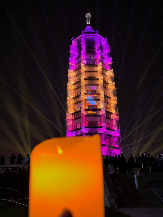 南京旅遊不要放過大報恩寺的夜景