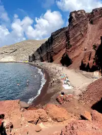 聖托里尼｜Fira小鎮正確打開方式，附紅黑沙灘