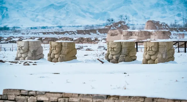 救命!雪後西夏陵是穿越千年的寂靜詩篇 救命!雪後西夏陵是穿越千年的寂靜詩篇