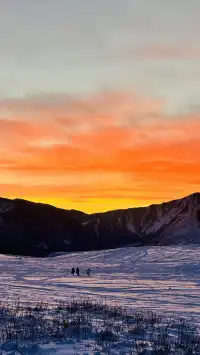 禾木落日太美了我不願你錯過冬季的禾木