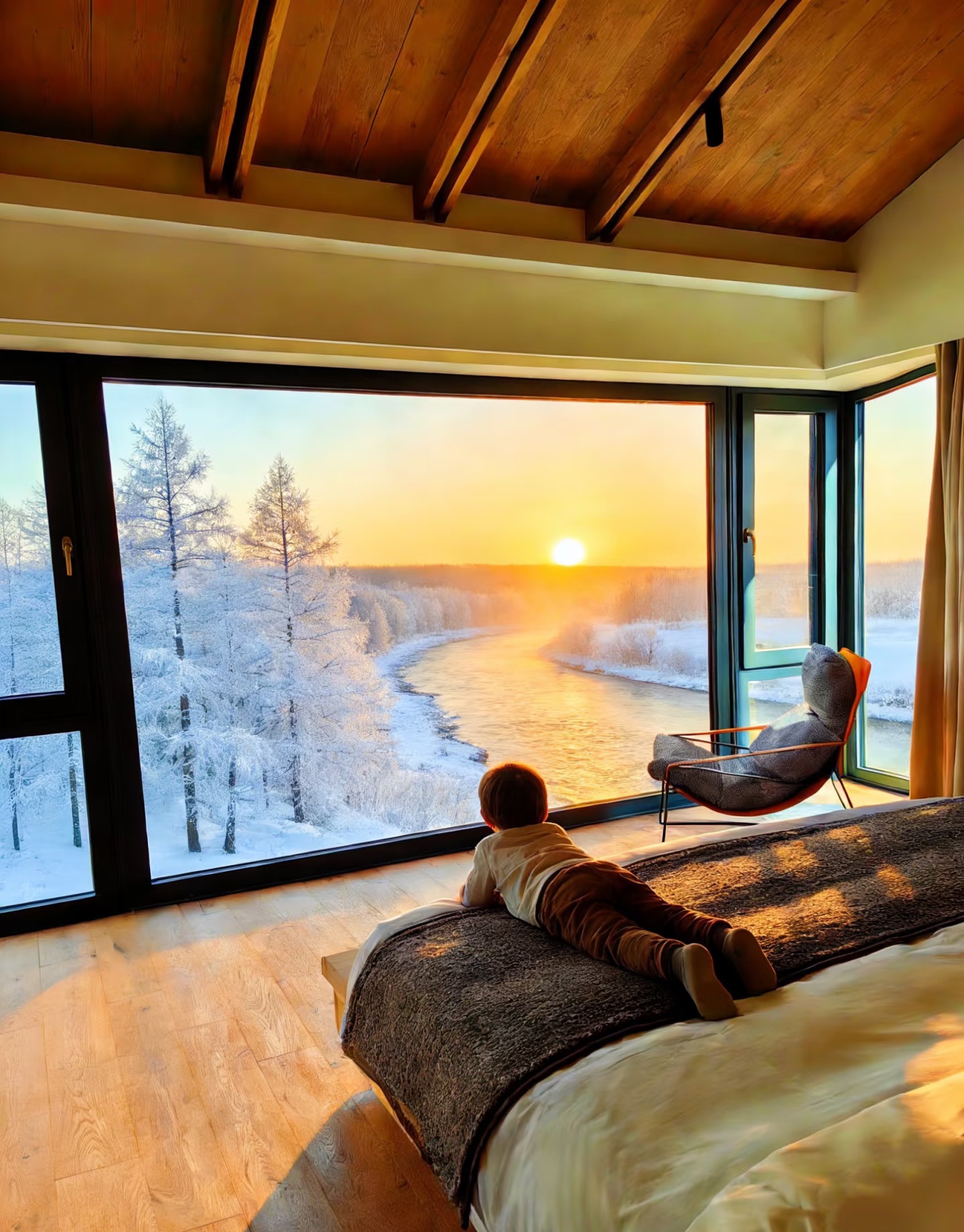 Changbai Mountain Snow Scene Private Hot Spring Homestay: Spend the Spring Festival with Kids in a Fairy Tale World