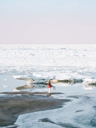 Hokkaido's Winter Hidden Gem | Encounter Healing Drift Ice at Kusaka Native Garden