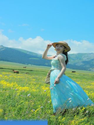 写真のために来た甲斐があった！赛里木湖の写真は最高だよ�