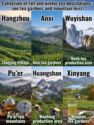 A Collection of Autumn and Winter Tea Country Destinations: Explore Tea Gardens and Mountain Mist