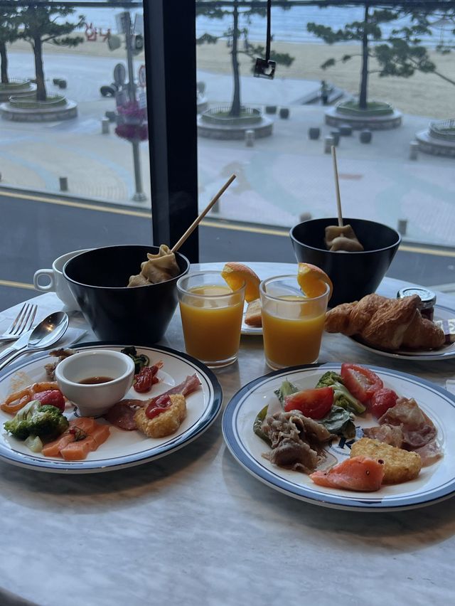 韓国/釜山【広安里】絶景！海が見えるホテルで朝食🏝️