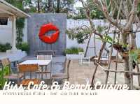 นั่งมองทะเล ที่คาเฟ่ริมหาดทรายน้อย หัวหิน