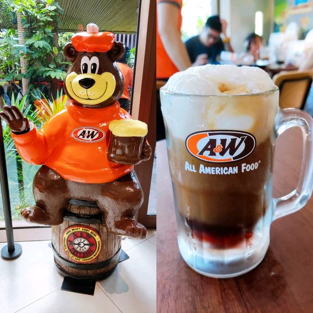 A&W's Root Beer and Ice Cream Waffle!