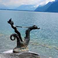 Vevey lake Switzerland 