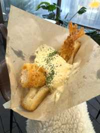 【福岡カフェ】大名名物になる?!出来たて熱々揚げサンド🥪