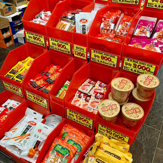 【釜山・南浦洞】駄菓子が買えるお菓子のお土産に「美味しく食べたら0'kcal」