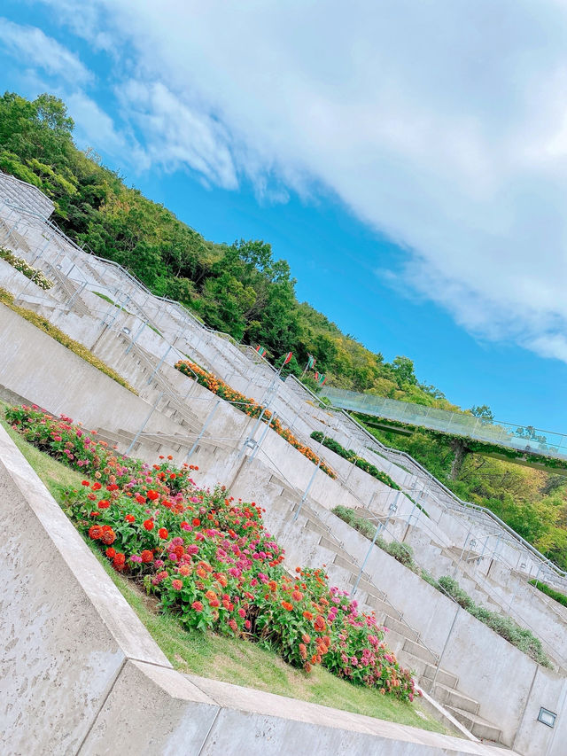 【淡路島/フォトスポット】百段苑 空中遊歩道が写真映え間違いなし✨