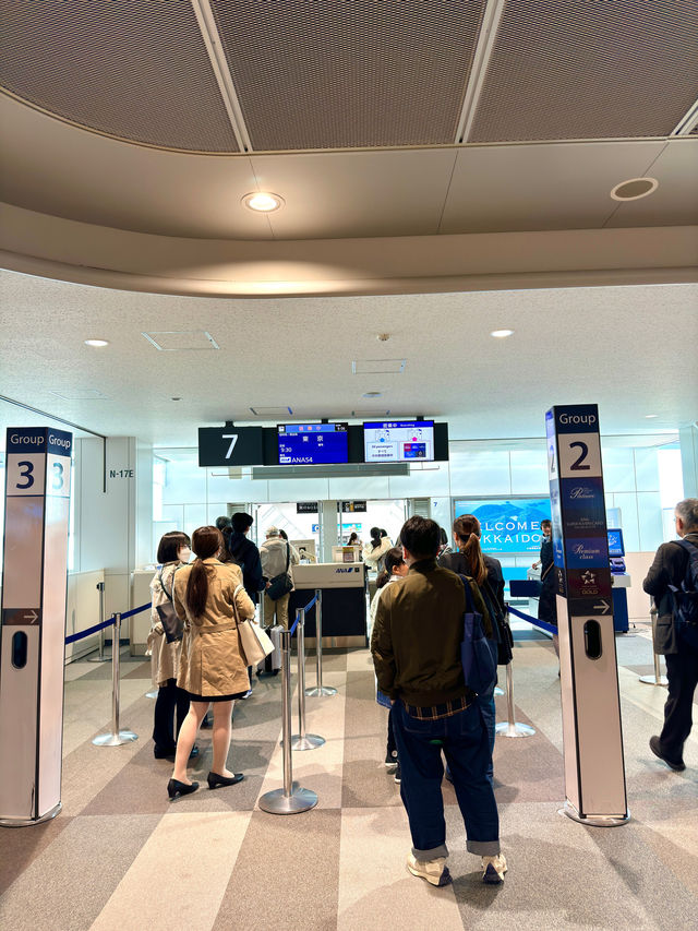 札幌　札幌観光　新千歳から羽田へANA便で快適フライト！空弁も