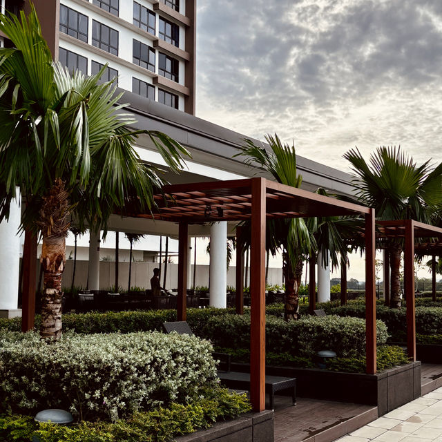 "Enjoy the Stunning Infinity Pool at Courtyard Melaka"