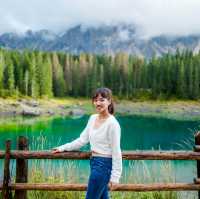 🇮🇹 A very beautiful Lake Carezza, Dolomites, Italy