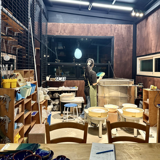 조식+노천탕+도자기체험을 한번에 할 수 있는 숙소✅