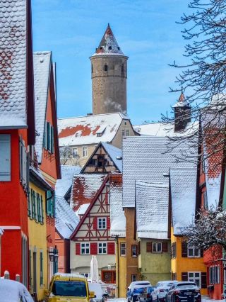 Christmas in Dinkelsbühl, Bavaria with the Christmas market