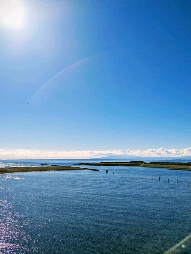 平塚市の湘南大橋からの眺め