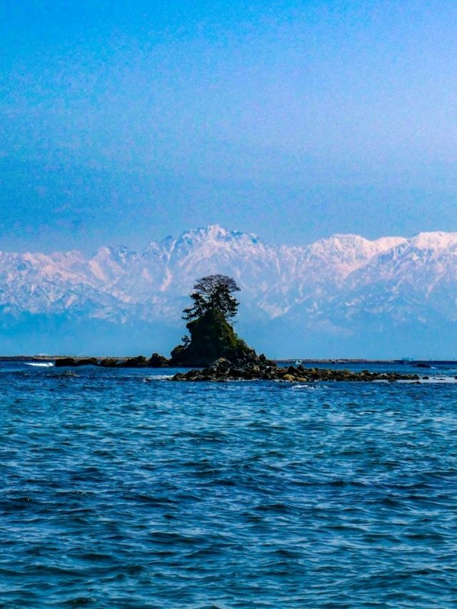 世界で三カ所しか無い海越しに3千メートル級の山脈を眺められる海岸