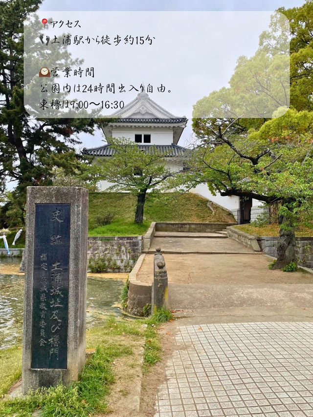江戸時代から残る櫓門など、歴史感じる土浦城🏯