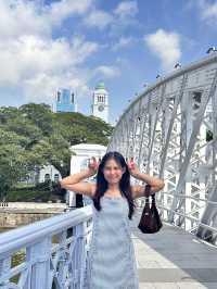 Anderson Bridge สะพานเหล็กสีขาว สิงคโปร์