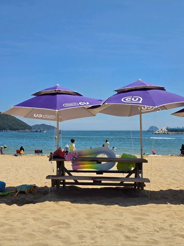 올해 첫 개장했던 거제 와현해수욕장🏖