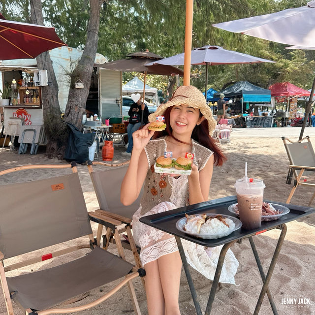 #หาดแหลมเจริญ #ระยอง #Babyburger 