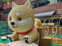 沙田新城市Pets Park寵物同樂園3米高柴柴打卡位