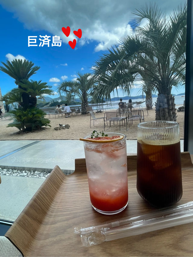 【コジェ島 巨済島】 韓国カフェ 南国みたいなカフェ