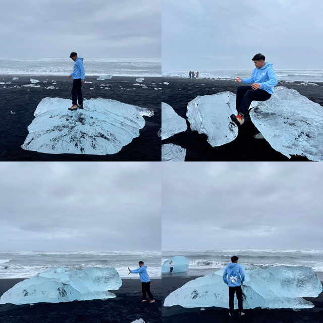 💎❄️ DIAMOND BEACH ICELAND — WHERE ICE MEETS BLACK SAND MAGIC 🌊✨ 